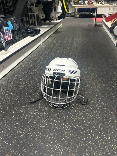 Used CCM HELMET Helmet Cage Combo White One Size 11337-S000467690