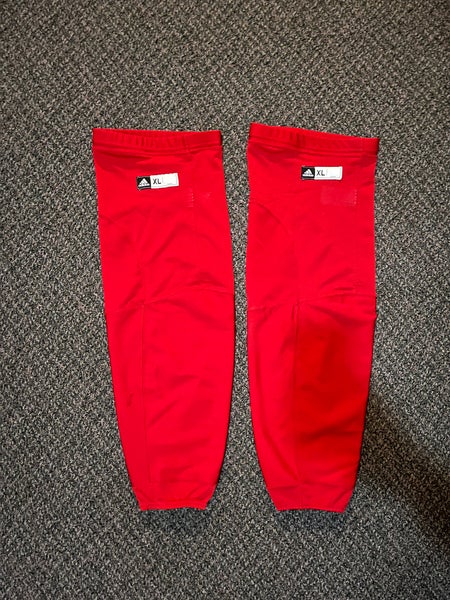 Adidas XL Anti-Cut NHL Prostock Practice Socks - Red