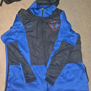 DePaul Blue Demons Basketball Nike Team Issued Hooded Fleece Lined Jacket 2XLT