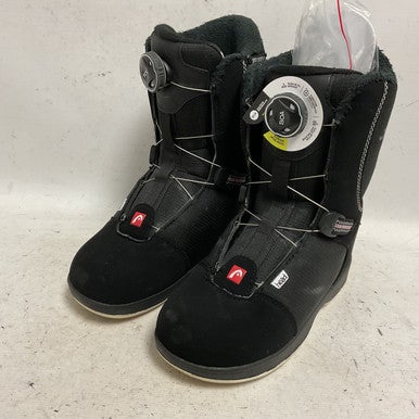 Used Head JR BOA Boys Snowboard Boots Black Junior 04 11855-S000195237
