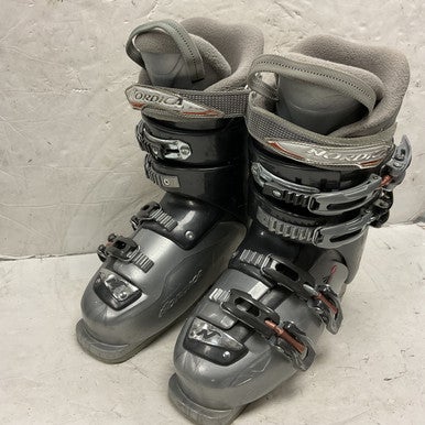 Used Nordica ONE 50 W Womens DH Ski Boot Silver 255 MP - M07.5 - W08.5 11855-S000195234