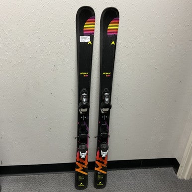 Used Dynastar MENACE TEAM Boys DH Ski/Binding Black And Orange 128 cm 11855-S000195213