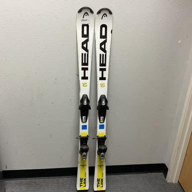 Used Head THE LINK Mens DH Ski/Binding White/Black/Yellow 140 cm 11855-S000195206