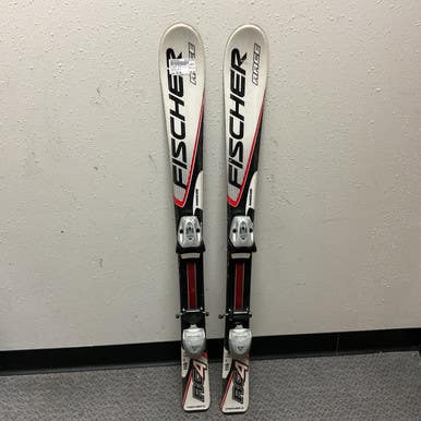 Used Fischer RC4 Boys DH Ski/Binding Grey 110 cm 11855-S000195201