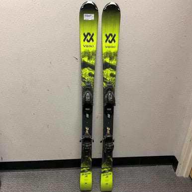 Used Volkl DEACON JR Boys DH Ski/Binding Black And Neon Green 130 cm 11855-S000195197