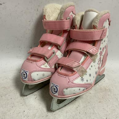 Used Jackson SOFTEC Girls Softboot Skate White And Pink Youth 12.0 11855-S000195299