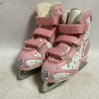 Used Jackson SOFTEC Girls Softboot Skate White And Pink Youth 12.0 11855-S000195299