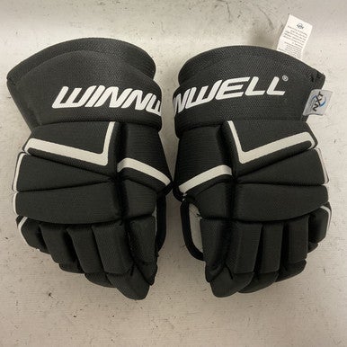 Used WinnWell AMP 500 Junior Gloves Black And White 12" 11855-S000195282