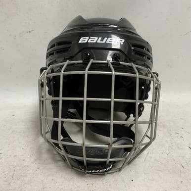Used Bauer IMS 5.0 Helmet Cage Combo Black SM 11855-S000195279