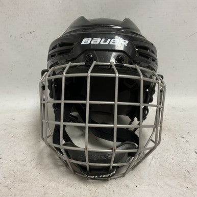 Used Bauer IMS 5.0 Helmet Cage Combo Black SM 11855-S000195279