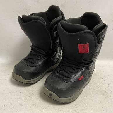 Used Burton SHAUN WHITE SMALLS Boys Snowboard Boots Black Junior 05 11855-S000195269