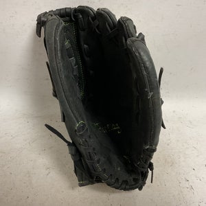 Used Mizuno Prospect MMX 1205 RH Throw Fastpitch Gloves Black And Neon Green 12" 11855-S000195248