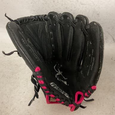Used Mizuno Finch GPP 1005F1 RH Throw Fastpitch Gloves Black And Pink 10" 11855-S000195249