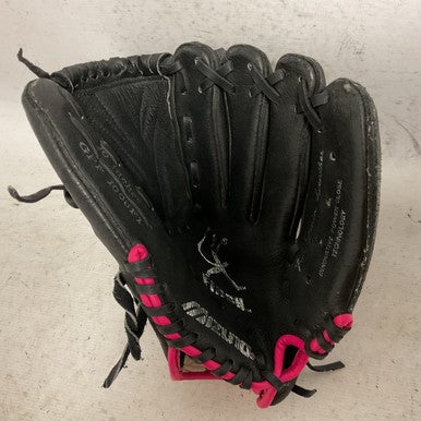 Used Mizuno Finch GPP 1005F1 RH Throw Fastpitch Gloves Black And Pink 10" 11855-S000195249