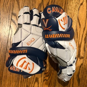 UVA Lacrosse Team Issued Warrior Gloves