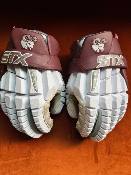 STX Surgeon RZR Lacrosse Gloves 13" *PALMS CUT* (Used)