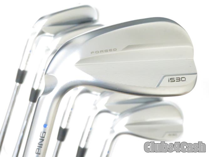 PING i530 Irons Blue Dot NS PRO Modus3 Tour120 Stiff Flex 5-P+U  LEFT LH  MINT
