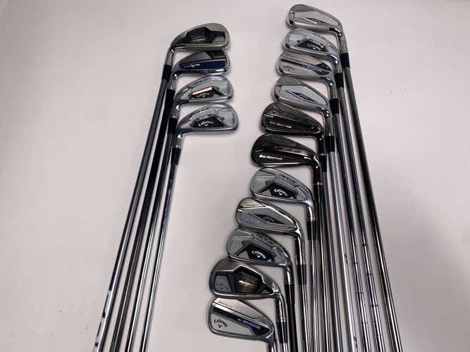 Callaway Fitting Iron Wholesale Golf Club Lot of 15 Graphite and Steel