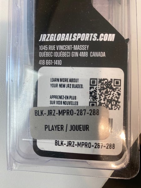 JRZ Multi-Fit Pro Pro Black Steel Hockey Runners 287/288 (NEVER USED)- Free Shipping