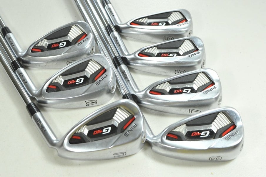 Ping G410 5-W,UW Iron Set Regular Flex Black Dot Right AWT 2.0 Steel # 206538
