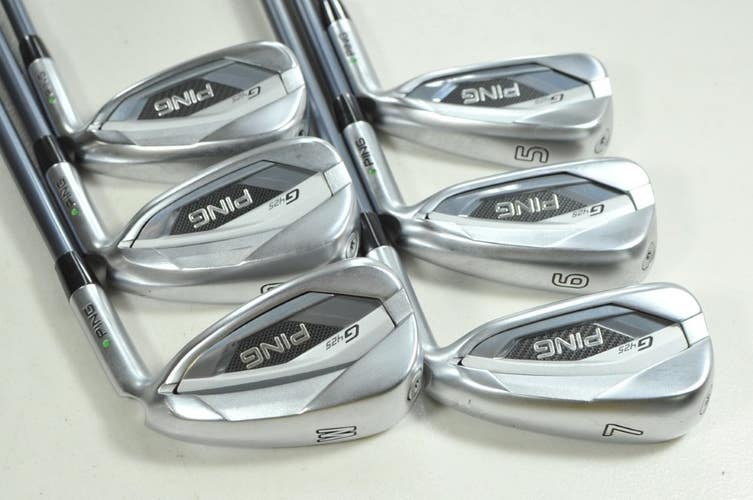 Ping G425 5-W Iron Set Senior Flex Green Dot Right Alta CB Graphite # 205854