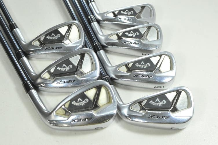 Callaway Apex 21 4-PW Iron Set Regular Flex RH Recoil Dart F3 Graphite # 206679
