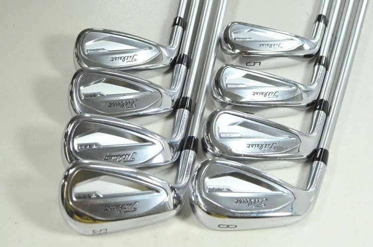 LEFT HANDED Titleist T350 2023 5-PW,48*,53* Iron Set Senior Graphite #206532
