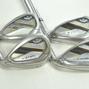 Callaway Mavrik 9,PW,AW,SW Iron Set Regular Flex RH Elevate 95g Steel # 203258