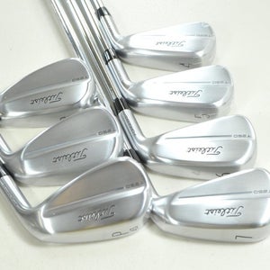 Titleist T250 2025 4-PW Iron Set Stiff Flex Right AMT Black Steel # 206685