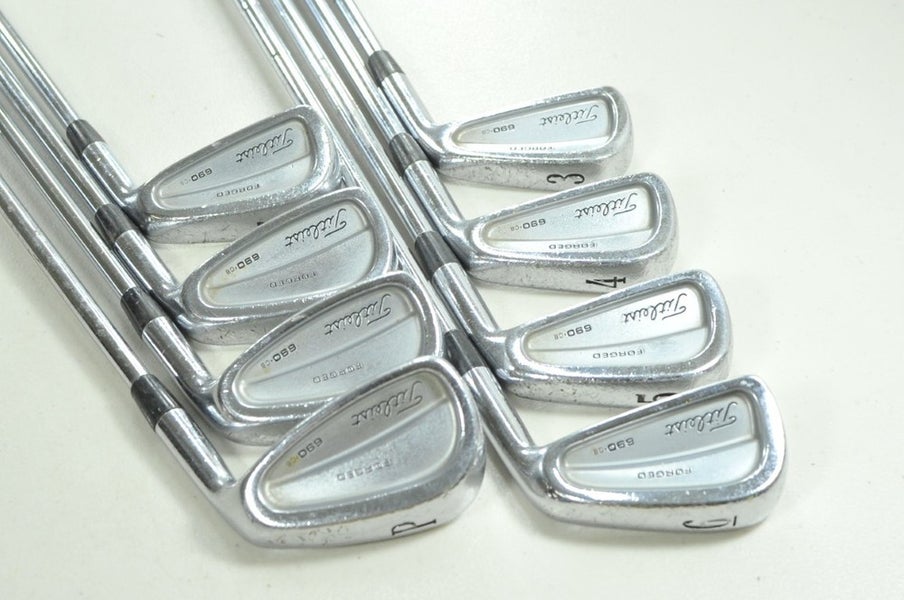 Titleist 690.CB Forged 3-PW Iron Set Stiff Flex Right DG S300 Steel # 206584