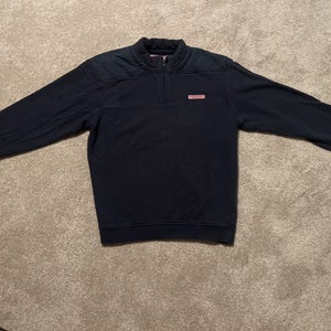 Men’s Large Vineyard Vines Quarter Zip Navy Blue (Used)
