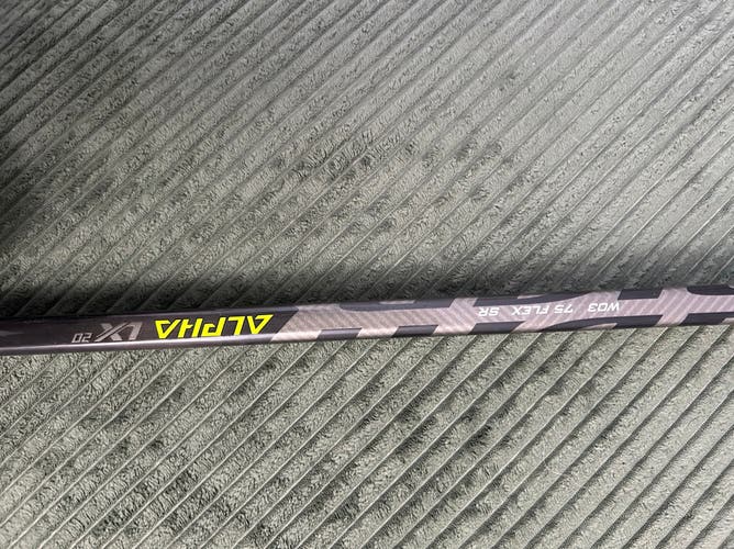 Senior Warrior Alpha LX 20 Right Handed Hockey Stick W03 75 Flex (Used)