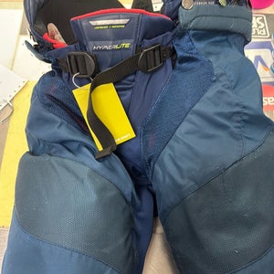 INT MD Bauer Vapor Hyperlite Navy Blue Intermediate ice Hockey Pants Intermediate Medium