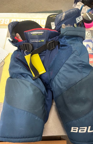 INT Medium Bauer Vapor Hyperlite Navy Blue Intermediate ice Hockey Pants Intermediate MD