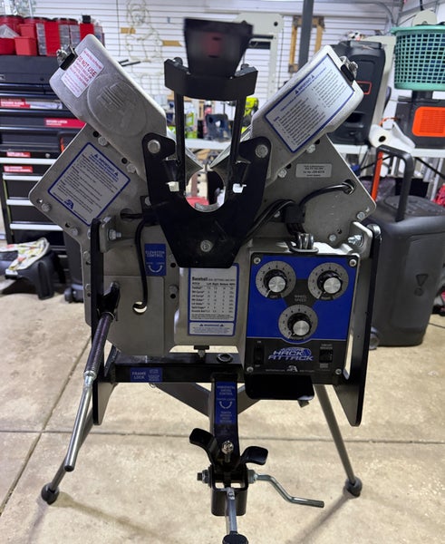Three Wheel Hack 2024 Junior Hack Attack 3 Wheel Pitching Machine | SidelineSwap | Buy ...