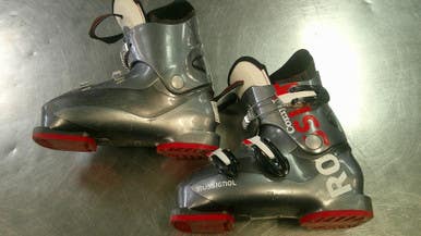 Used Rossignol COMP J3 Boys DH Ski Boot Grey 255 MP - M07.5 - W08.5 11868-S000066636