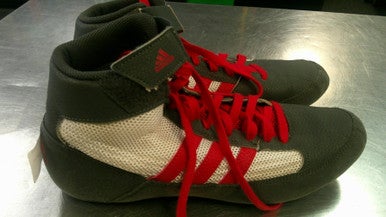 Used Adidas Wrestling Shoes Grey Senior 7.5 11868-S000066652