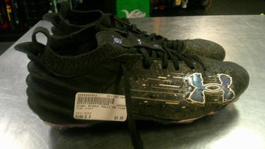 Used Under Armour Adult FB Cleats Black Senior 9 11868-S000066653