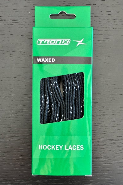 One Pair Wax Black Laces, 96” New