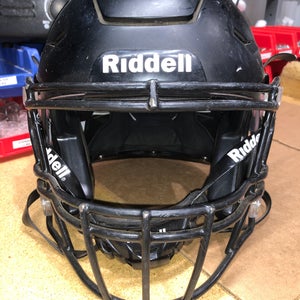 USED RIDDELL FLEX ADULT HELMET - MEDIUM - FLAT BLACK