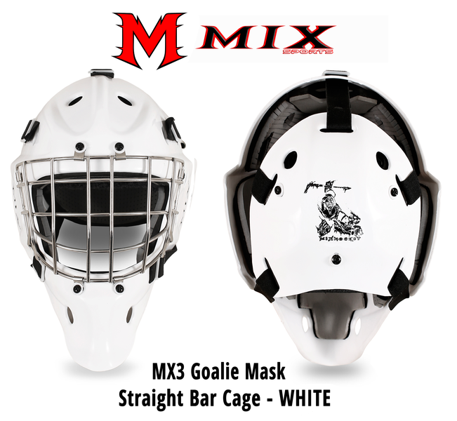 Mix Sports MX-3 Senior Goalie Mask - White
