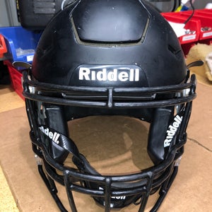 USED RIDDELL FLEX ADULT HELMET - MEDIUM - FLAT BLACK