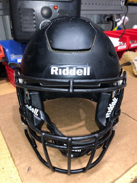 USED RIDDELL FLEX ADULT HELMET - MEDIUM - FLAT BLACK