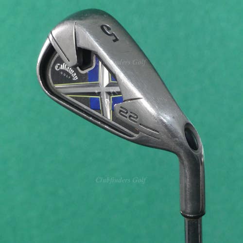 Callaway X-22 Single 5 Iron Factory True Temper Steel Uniflex