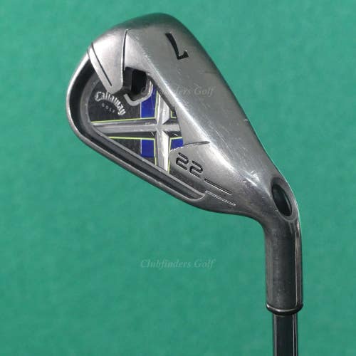 Callaway X-22 Single 7 Iron Factory True Temper Steel Uniflex