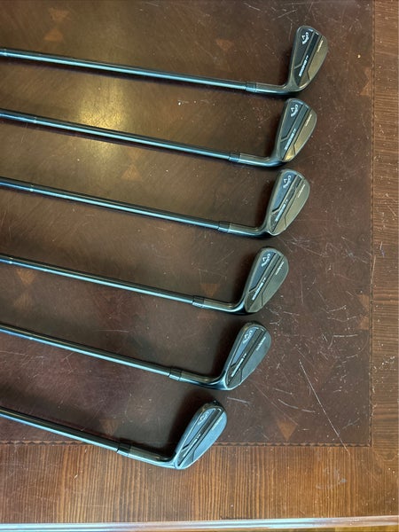 Men's 2024 Callaway Paradym AI Smoke Right Handed Iron Set Stiff Flex 6 Pieces Steel Shaft (Used)