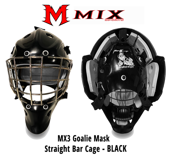 Mix Sports MX-3 Senior Goalie Mask - Black