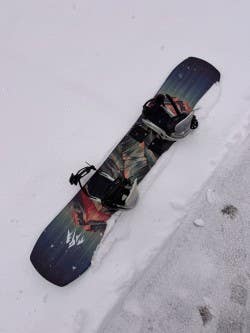 Women's Jones Twin Sister Snowboard All Mountain With Bindings Directional Twin 140 cm (Used)