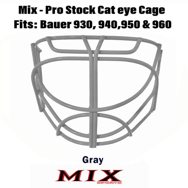 Mix Sports - MX10 Cat Eye Cage (fits Bauer 930, 940, 950, 960) - Gray