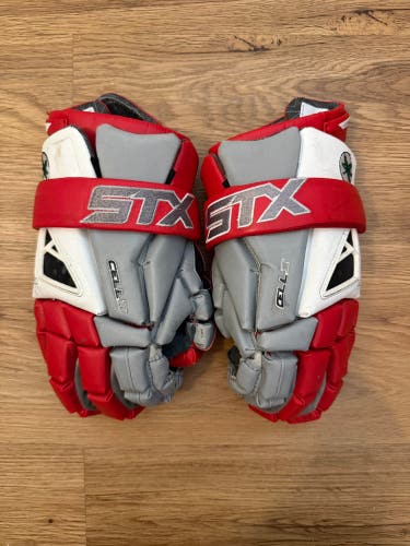 Ohio State Buckeyes STX Cell IV Lacrosse Gloves